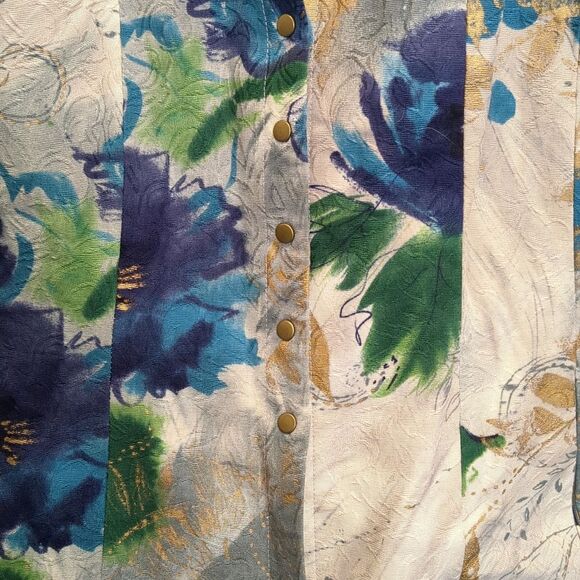 Bonnie & Norma Watercolor Floral Button Blazer Women's Size Small Petite - Picture 2 of 9